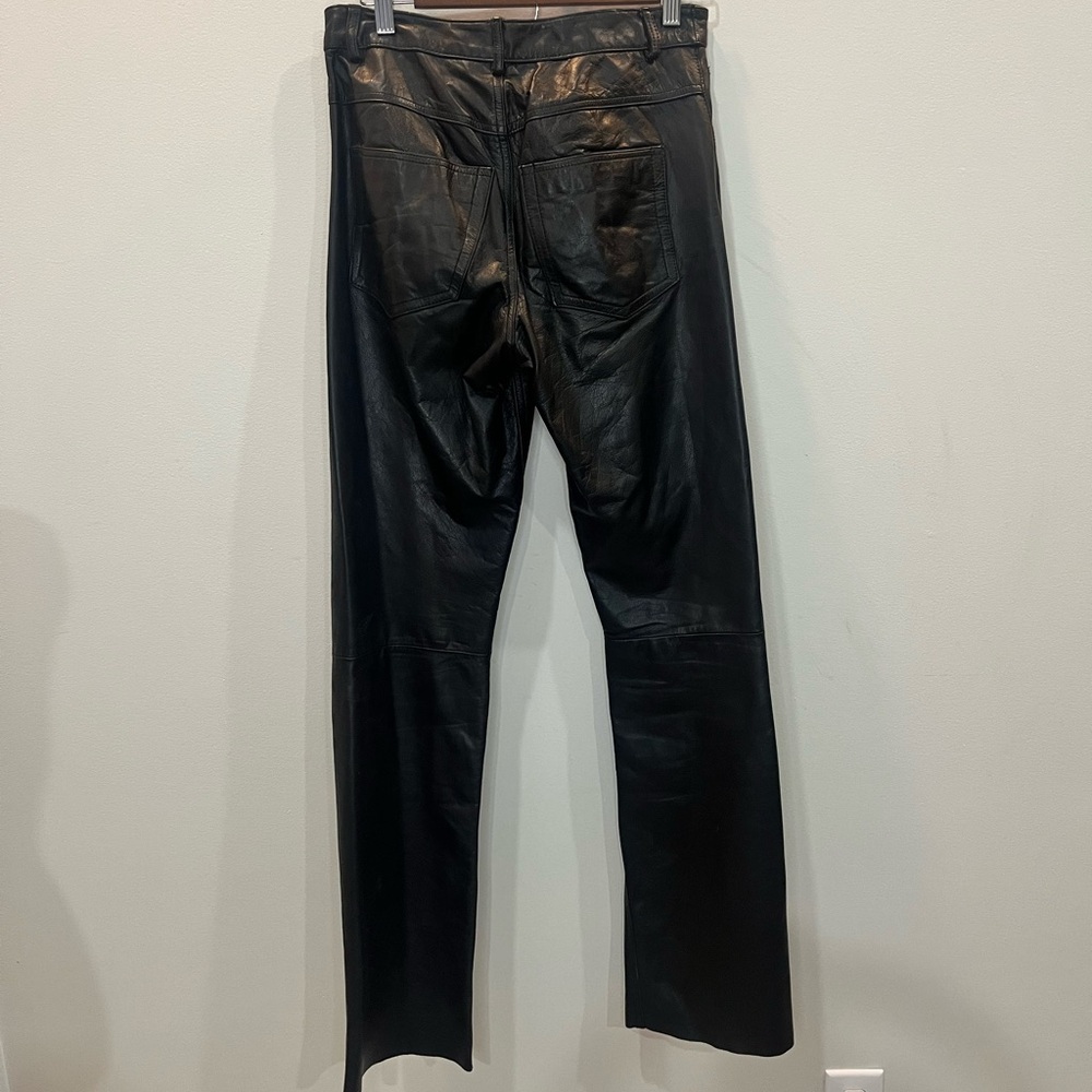 Vintage American Classics Colebrook 100%‎ Leather Motorcycle Pants Women's Sz 28 - Picture 2 of 6